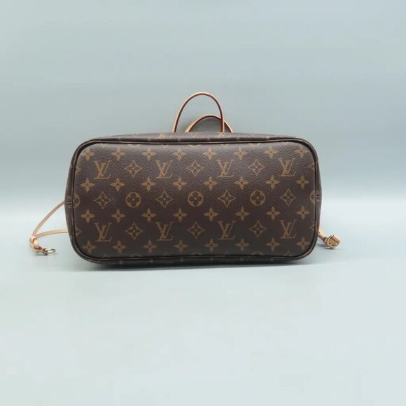 100% Authentic Louis Vuitton Neverfull MM Brown W/P Monogram Canvas Shoulder Bag - Picture 5 of 12
